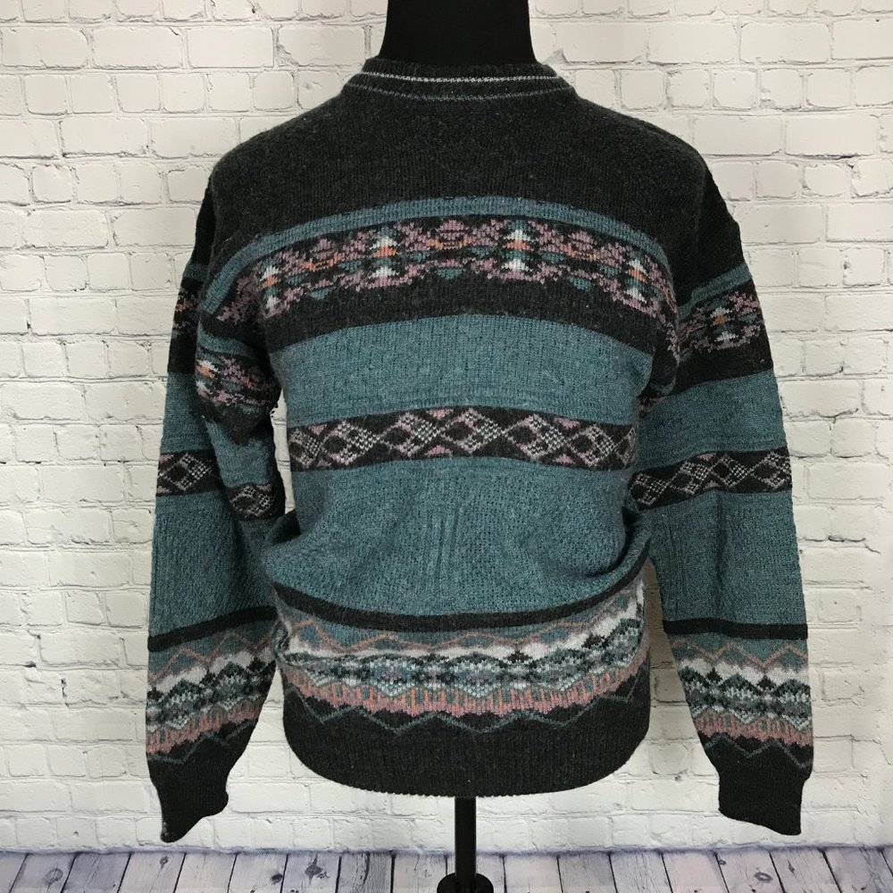 Vintage COLORE Italia Multicolor Acrylic Wool Blend Sweater